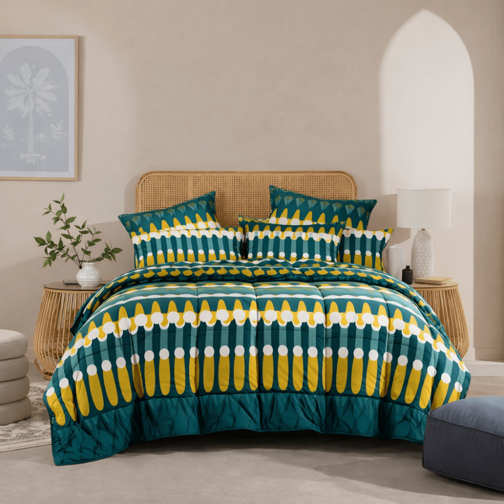 Alinta _Premium Pure Cotton 6 Comforter Set - Zaraish.com