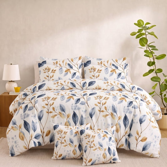 Autumn Whisper - 8pcs Quilt Cover Set (Without Filling) - Zaraish.com