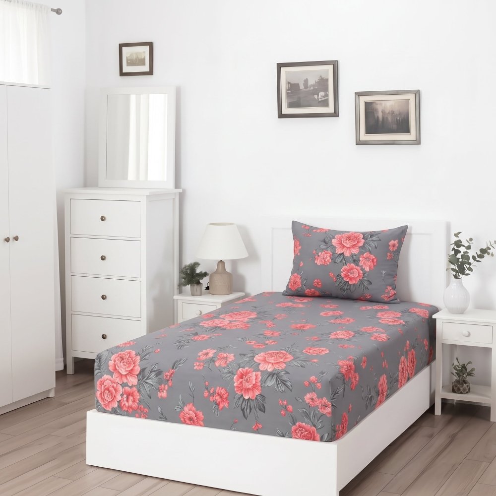 AXEL - SINGLE Fitted Bedsheet Set - Zaraish.com