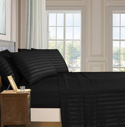 Black Stripe - Bedsheet Set - Zaraish.com