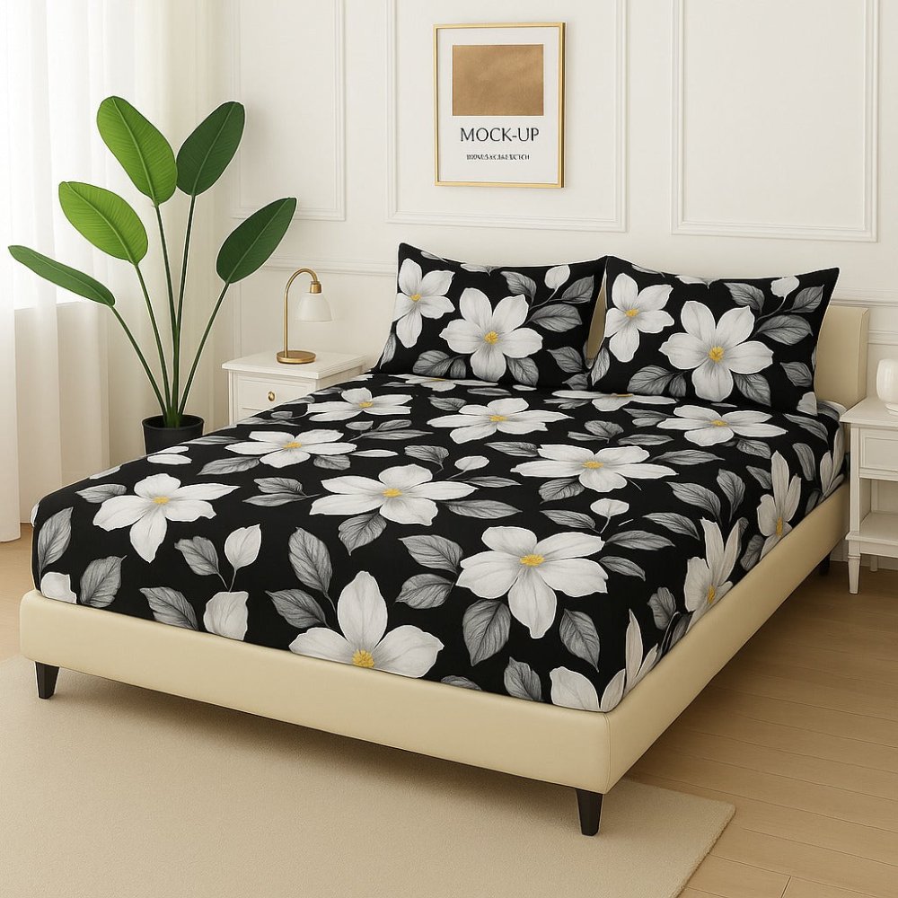 BLACK TULIP - Fitted Bedsheet Set - Zaraish.com