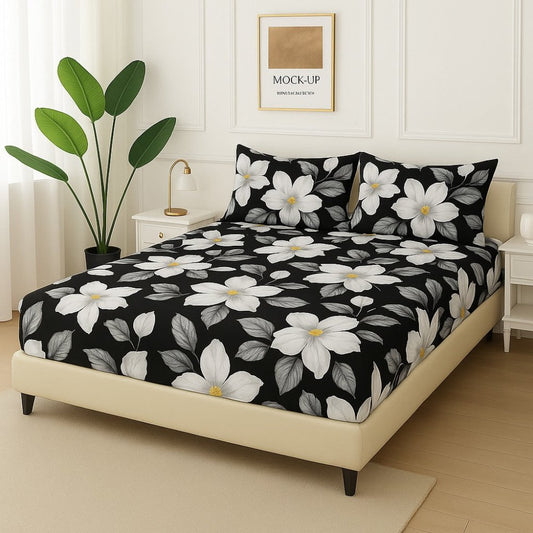 BLACK TULIP - Fitted Bedsheet Set - Zaraish.com
