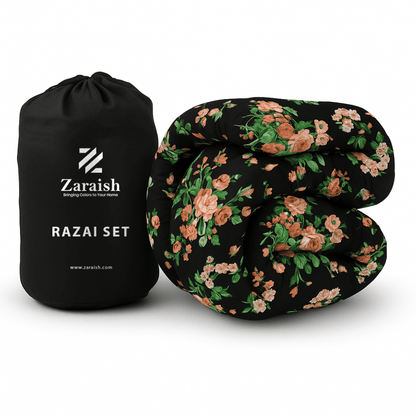 Black Tulip - WINTER RAZAI Set (HEAVY FILLING) - Zaraish.com