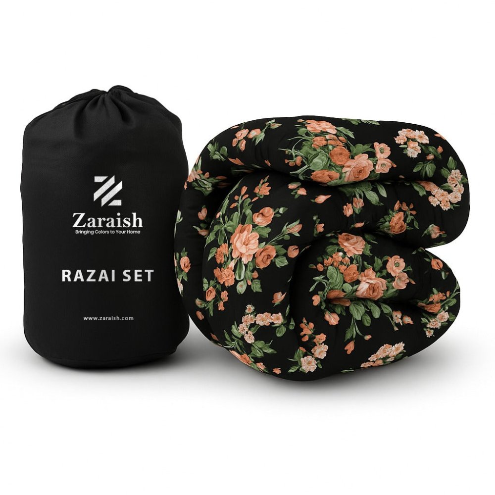 Black Tulip - WINTER RAZAI Set (HEAVY FILLING) - Zaraish.com