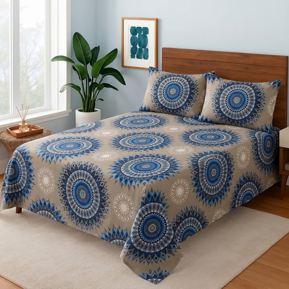 Blue Circle - Bedsheet Set - Zaraish.com