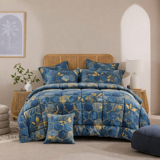 Blue Electric - 6pcs Premium Comforter Set - Zaraish.com