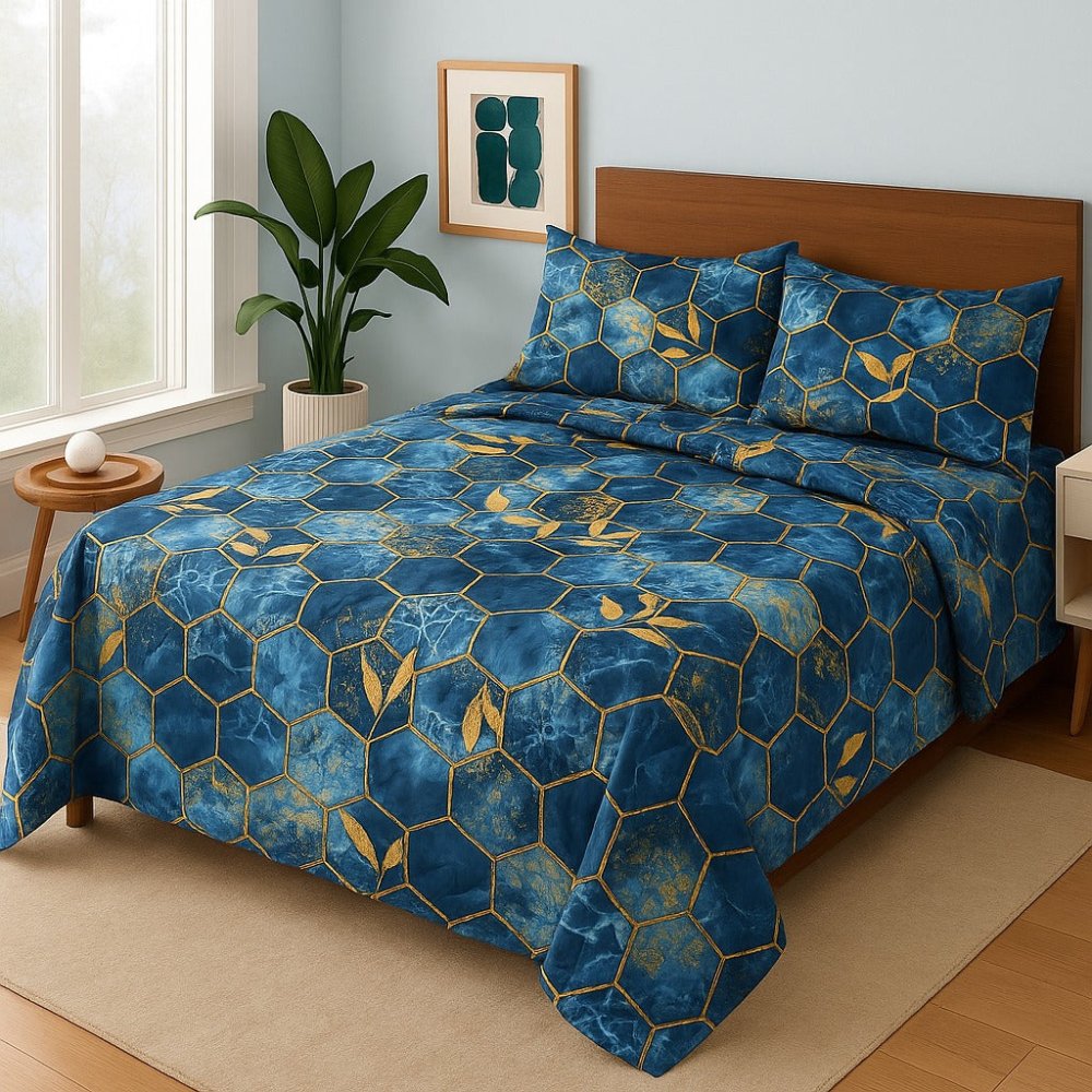 Blue Electric - Bedsheet Set - Zaraish.com