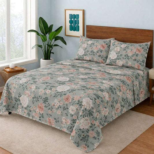 Blue Puya - Bedsheet Set - Zaraish.com