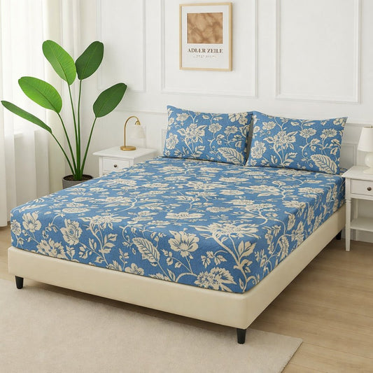 Blueen - Fitted Bedsheet Set - Zaraish.com