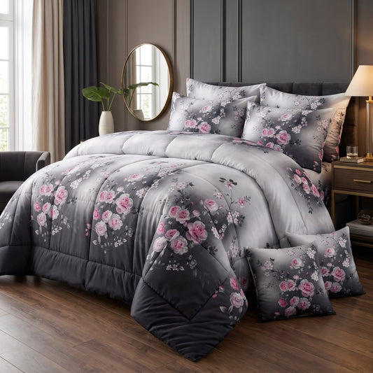 Blush Mist - 8 pcs WINTER RAZAI Set (HEAVY FILLING) - Zaraish.com