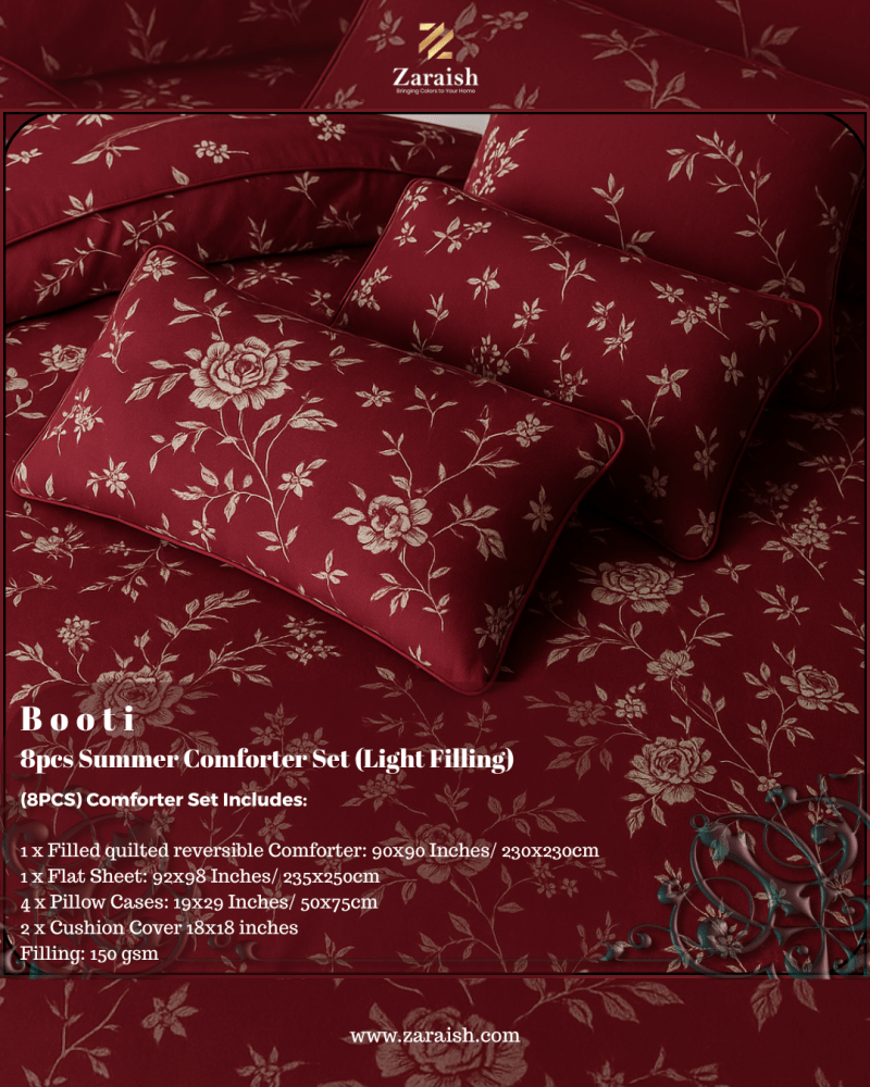 Booti - 8pcs Summer Comforter Set (Light Filling) - Zaraish.com