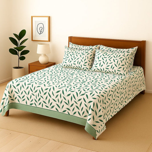 BORDER - Bedsheet With 4 Pillow Covers - Zaraish.com