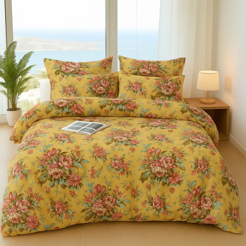 Browny - 6pcs Quilt Cover Set (Without Filling) - Zaraish.com