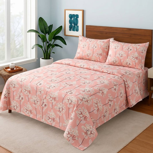 Coral Petals - Bedsheet Set - Zaraish.com