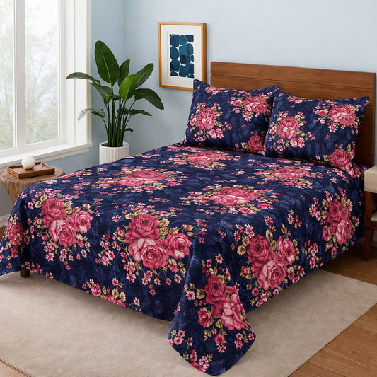 Crimson Rose - Bedsheet Set - Zaraish.com