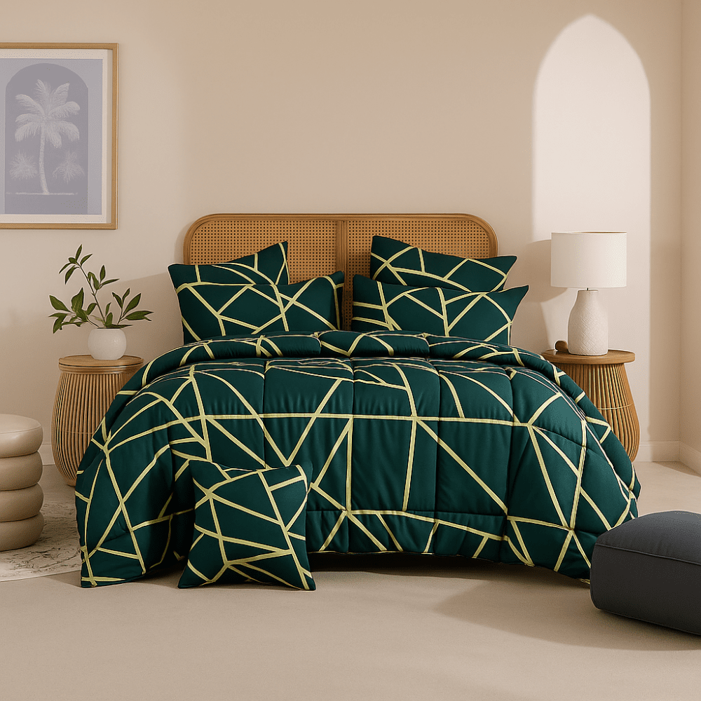 Electric - 6pcs Premium Comforter Set - Zaraish.com