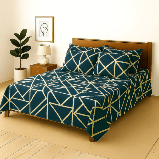ELECTRIC - Bedsheet With 4 Pillow Covers - Zaraish.com