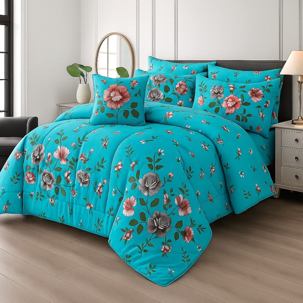 FEROZI - 7pcs PREMIUM Summer Comforter Set (Light Filling) - Zaraish.com