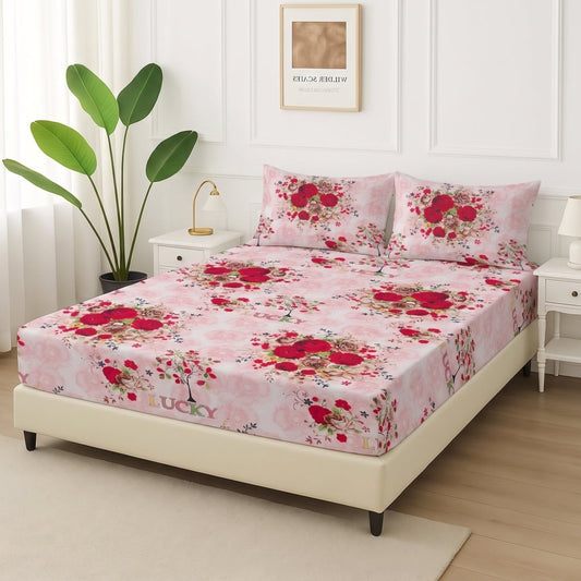 Flora Rose - Fitted Bedsheet Set - Zaraish.com