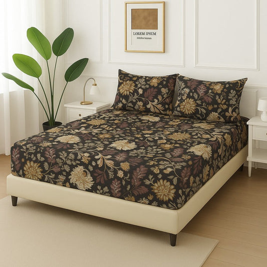 FOREST PATTA - Fitted Bedsheet Set - Zaraish.com