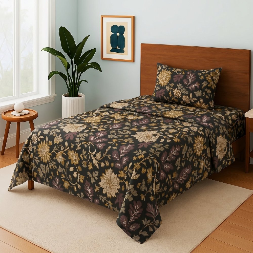 Forest patta - Single Bedsheet Set - Zaraish.com