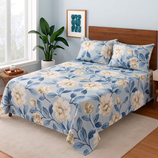 Frosty Peony - Bedsheet Set - Zaraish.com