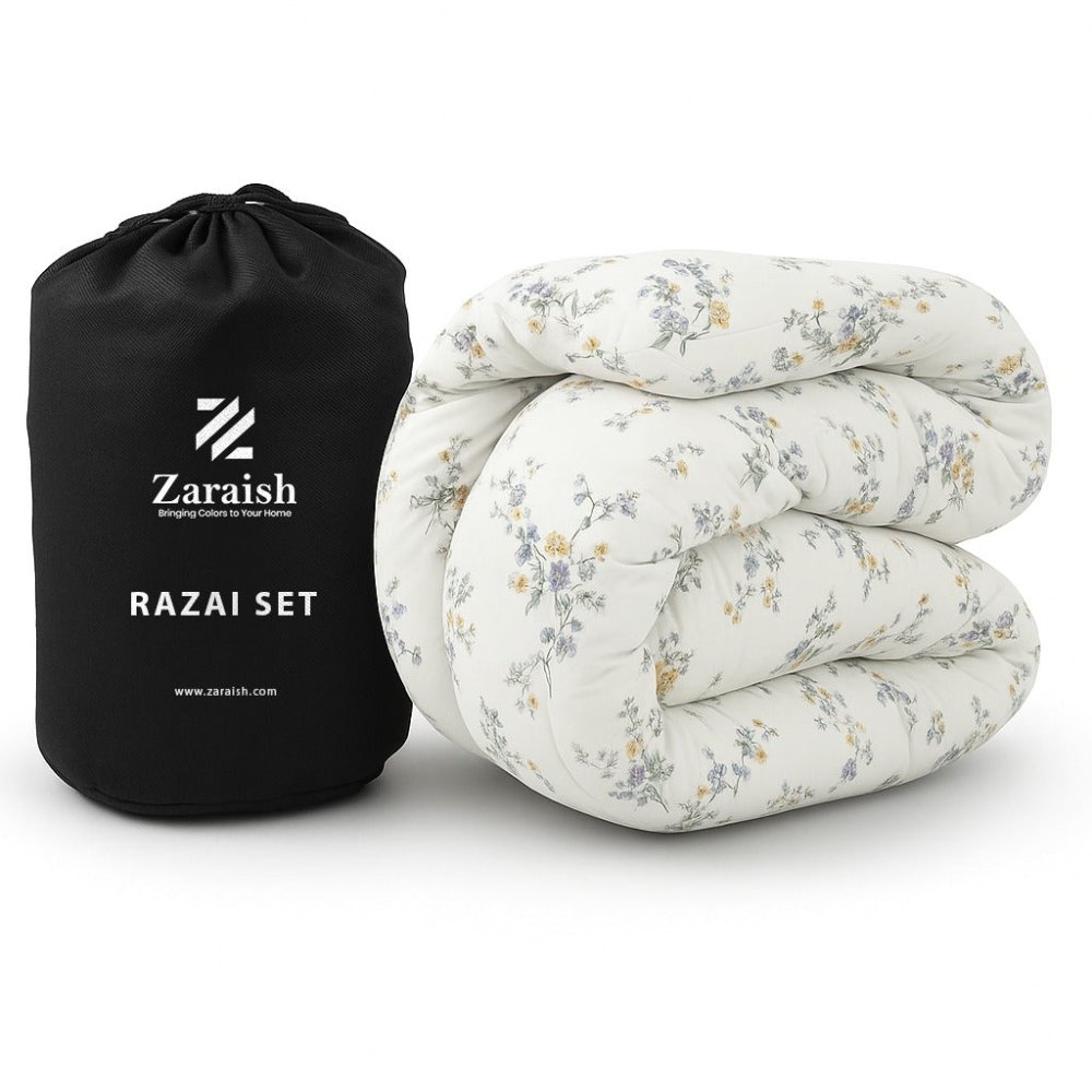 GOLD LEAVES - WINTER RAZAI Set (HEAVY FILLING) - Zaraish.com