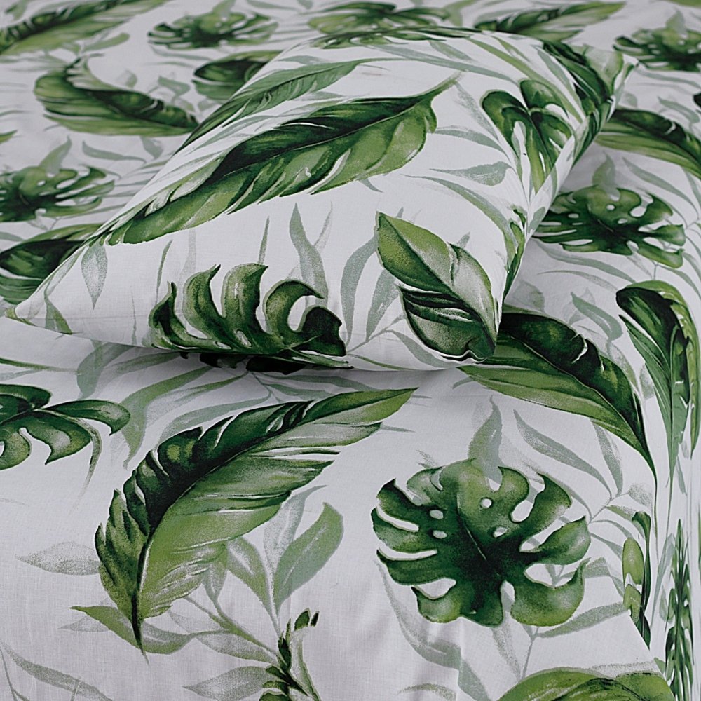 Green Leaves - Single Bedsheet Set - Zaraish.com