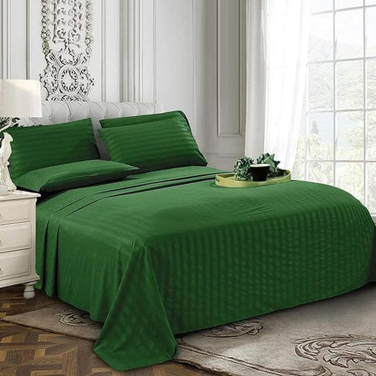 Green Stripe - Bedsheet Set - Zaraish.com