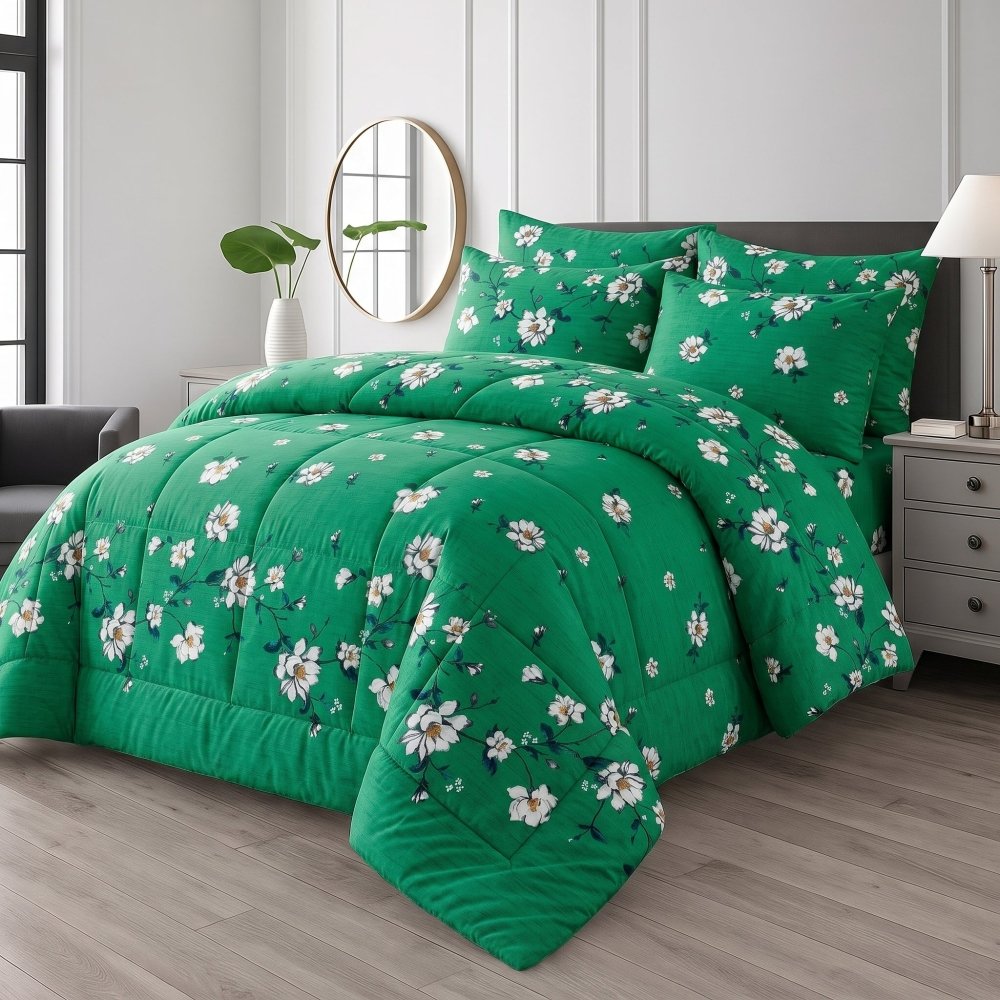 GREENISH -WINTER RAZAI Set (HEAVY FILLING) - Zaraish.com