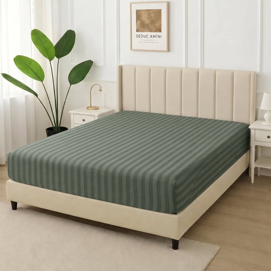 Grey Stripes - Only Fitted Sheet - Zaraish.com