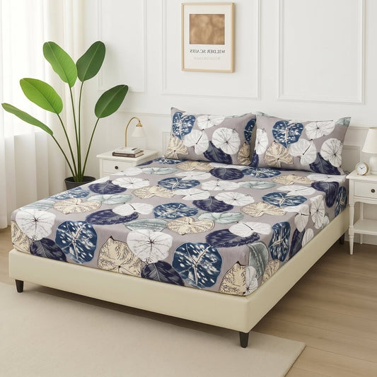 Harvest Leaves - Fitted Bedsheet Set - Zaraish.com