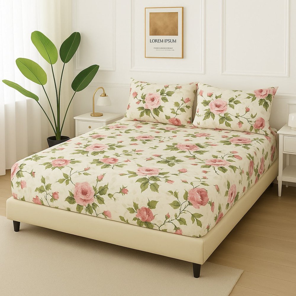 HOBISCUS Brown Bedspread - 6 Pcs - Zaraish.com