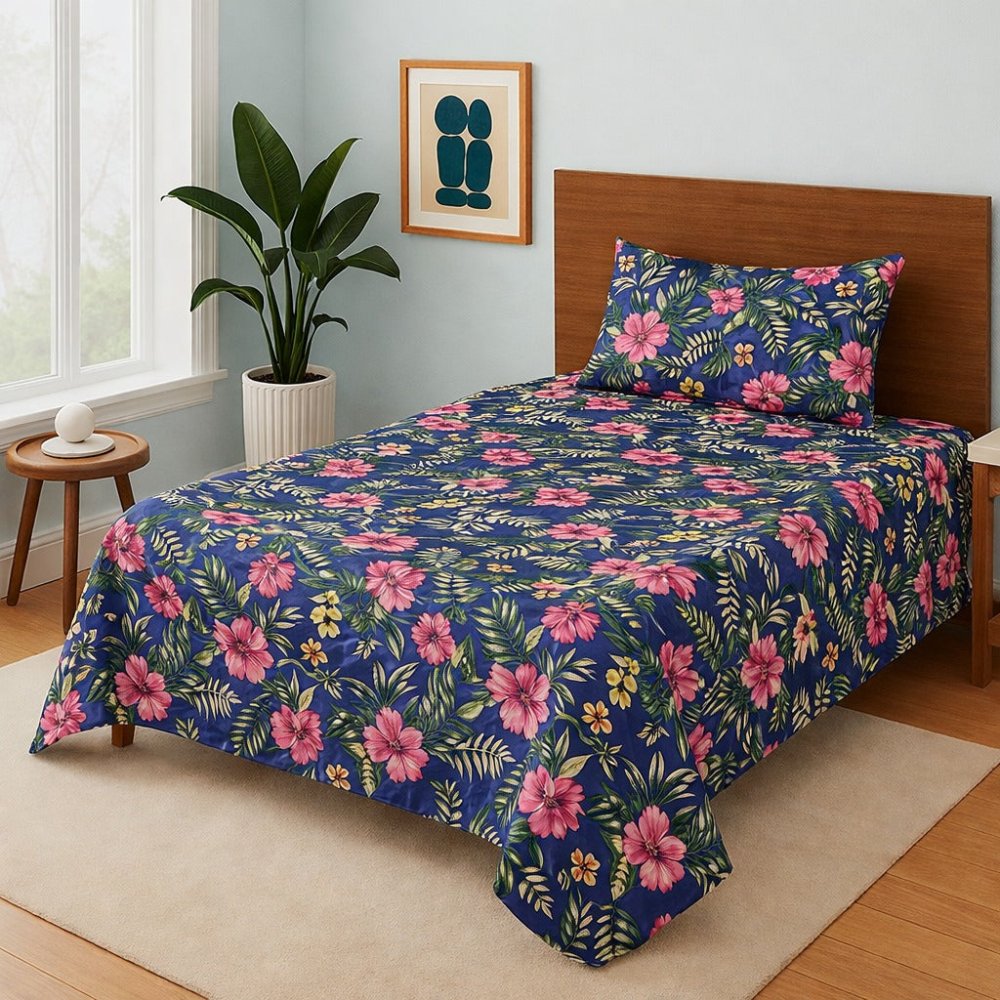 Jasmine Flower - Single Bedsheet Set - Zaraish.com