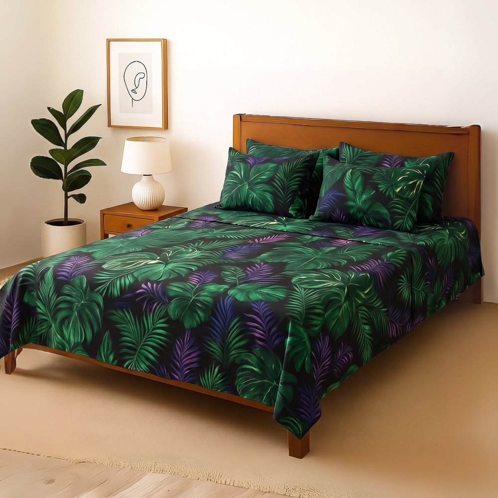 Jungle - Bedsheet With 4 Pillow Covers - Zaraish.com