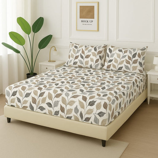 Leaves - Fitted Bedsheet Set - Zaraish.com
