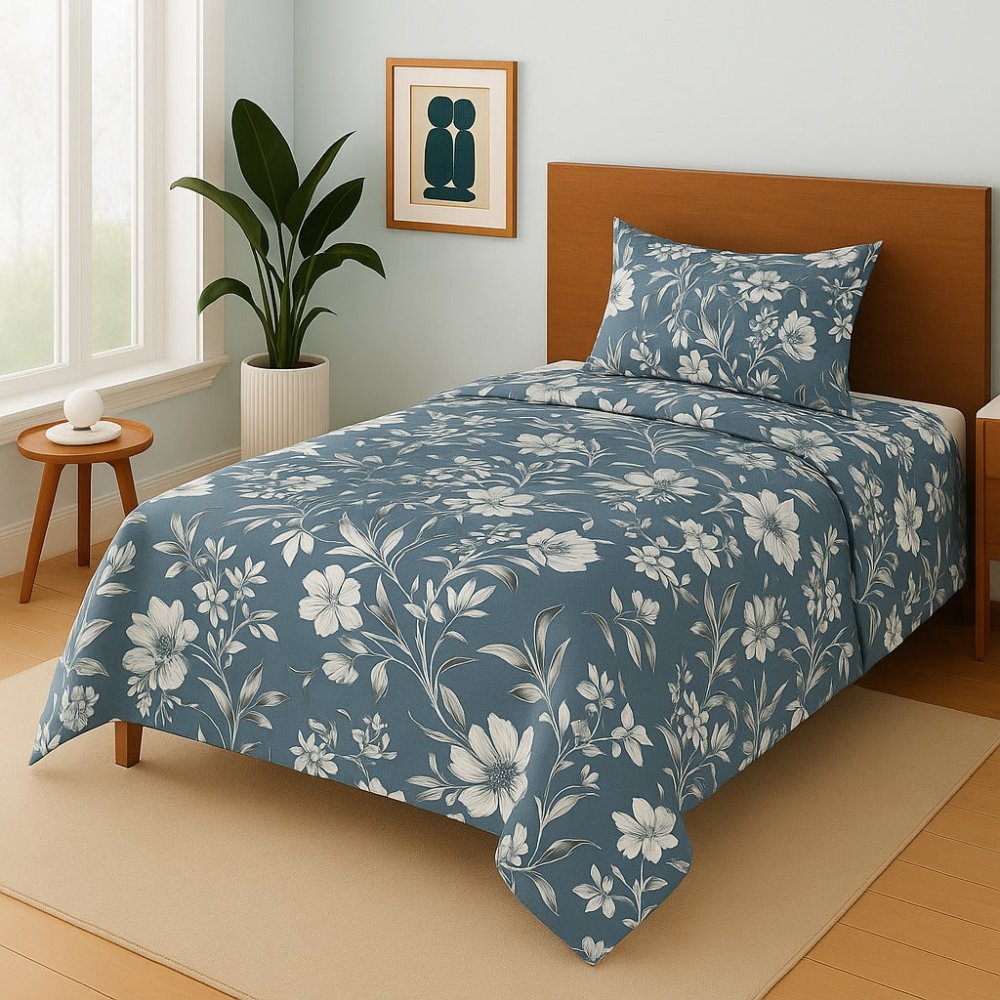 Lotus - Single Bedsheet Set - Zaraish.com