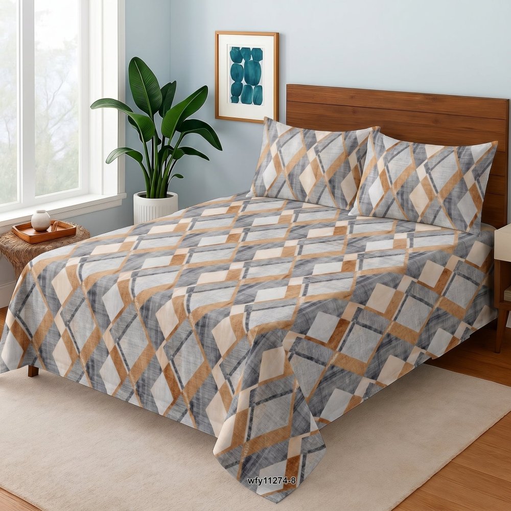 Metro Grid - Bedsheet Set - Zaraish.com