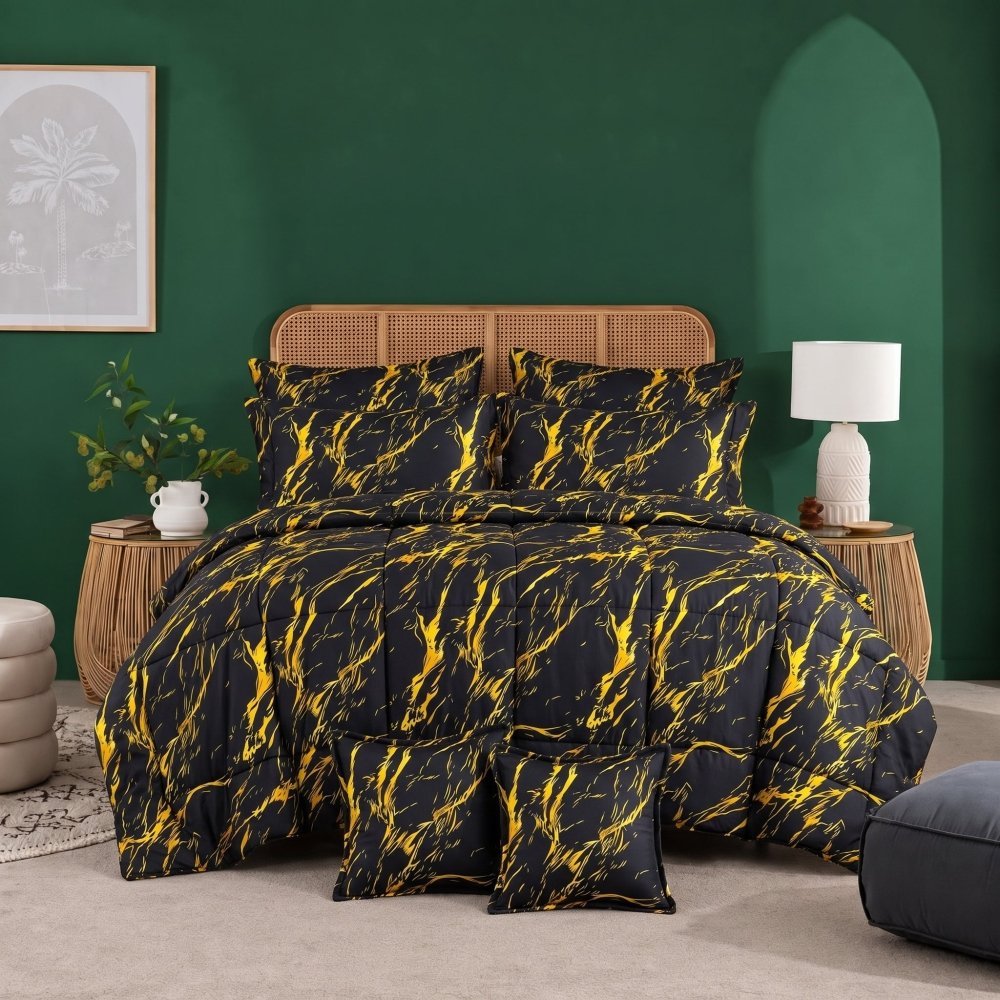 MIDNIGHT VEIN - 8pcs Premium Comforter Set - Zaraish.com