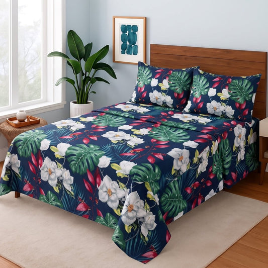 Moonlit Flora - Bedsheet Set - Zaraish.com