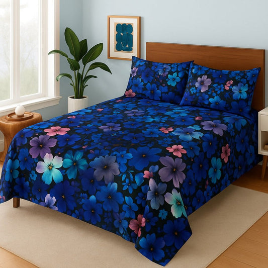 Multi Flower - Bedsheet Set - Zaraish.com
