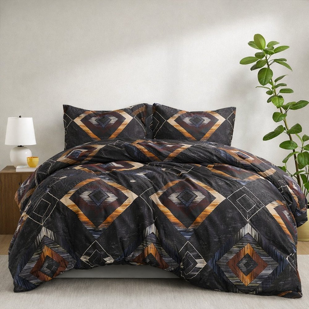 Multi Square - 6pcs Quilt Cover Set (Without Filling) - Zaraish.com