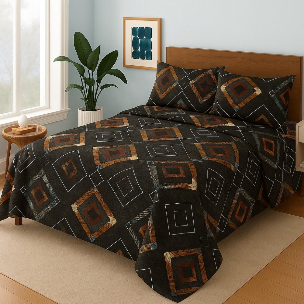 MULTI SQUARE - Bedsheet Set - Zaraish.com