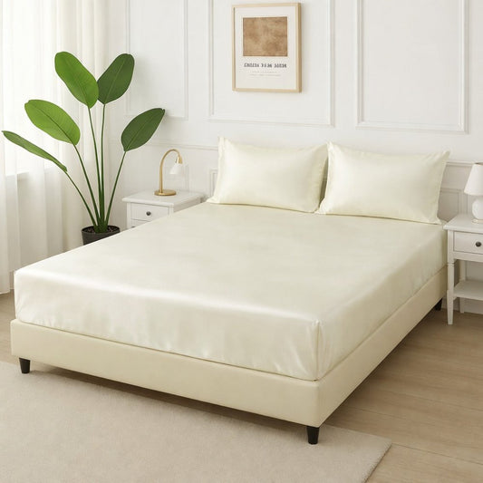 Off white - Fitted Bedsheet Set - Zaraish.com