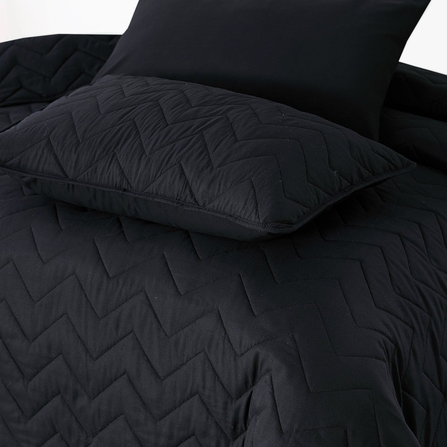 6pcs Summer Comforter Set (Light Filling) - Black King