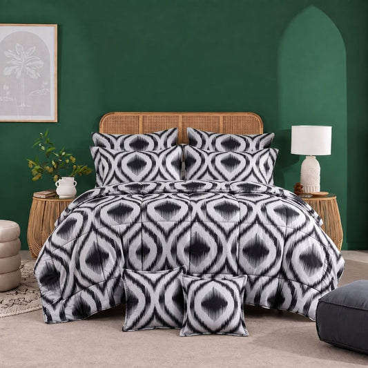 Onyx Diamond - 8pcs Premium Comforter Set - Zaraish.com