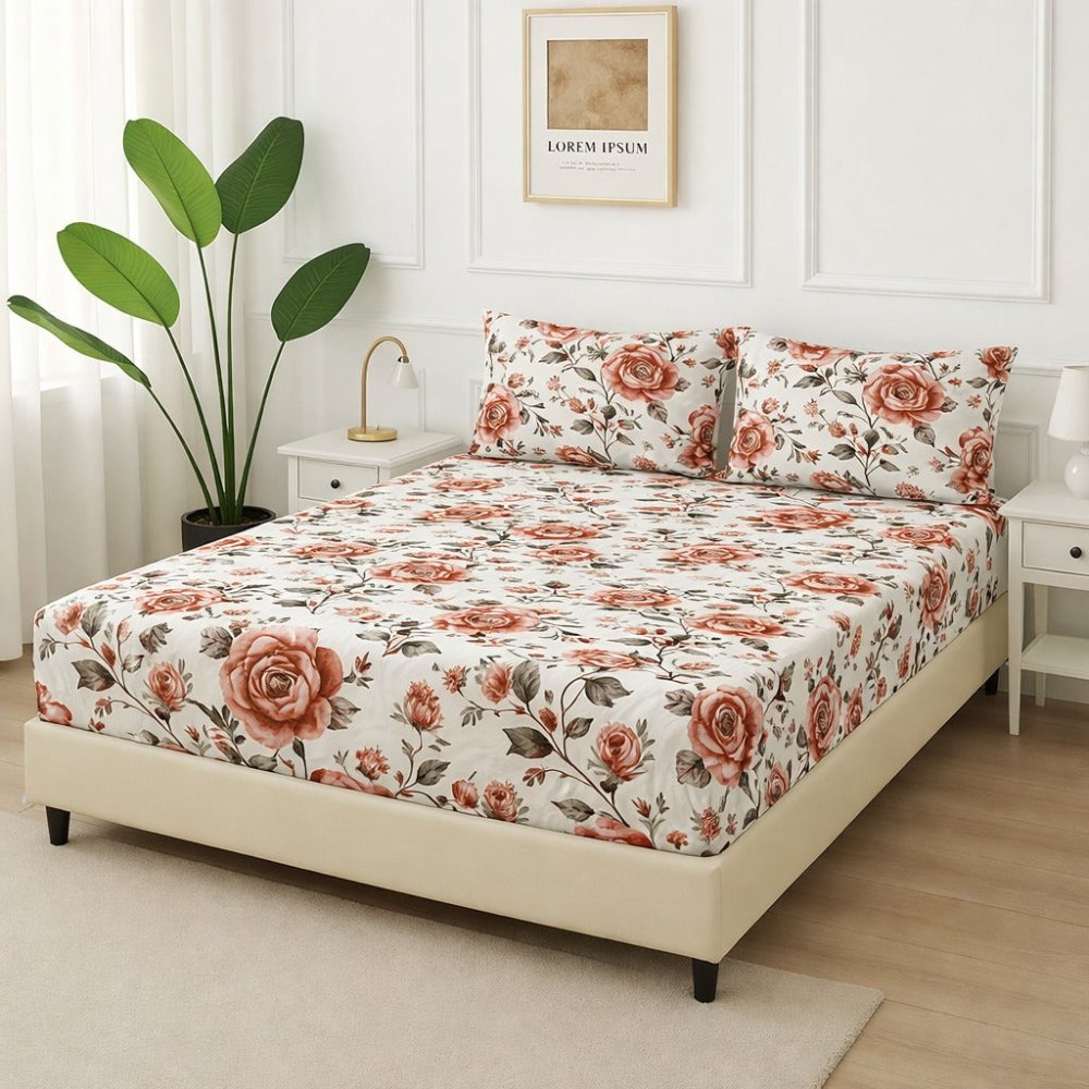 Orchidian - Fitted Bedsheet Set - Zaraish.com