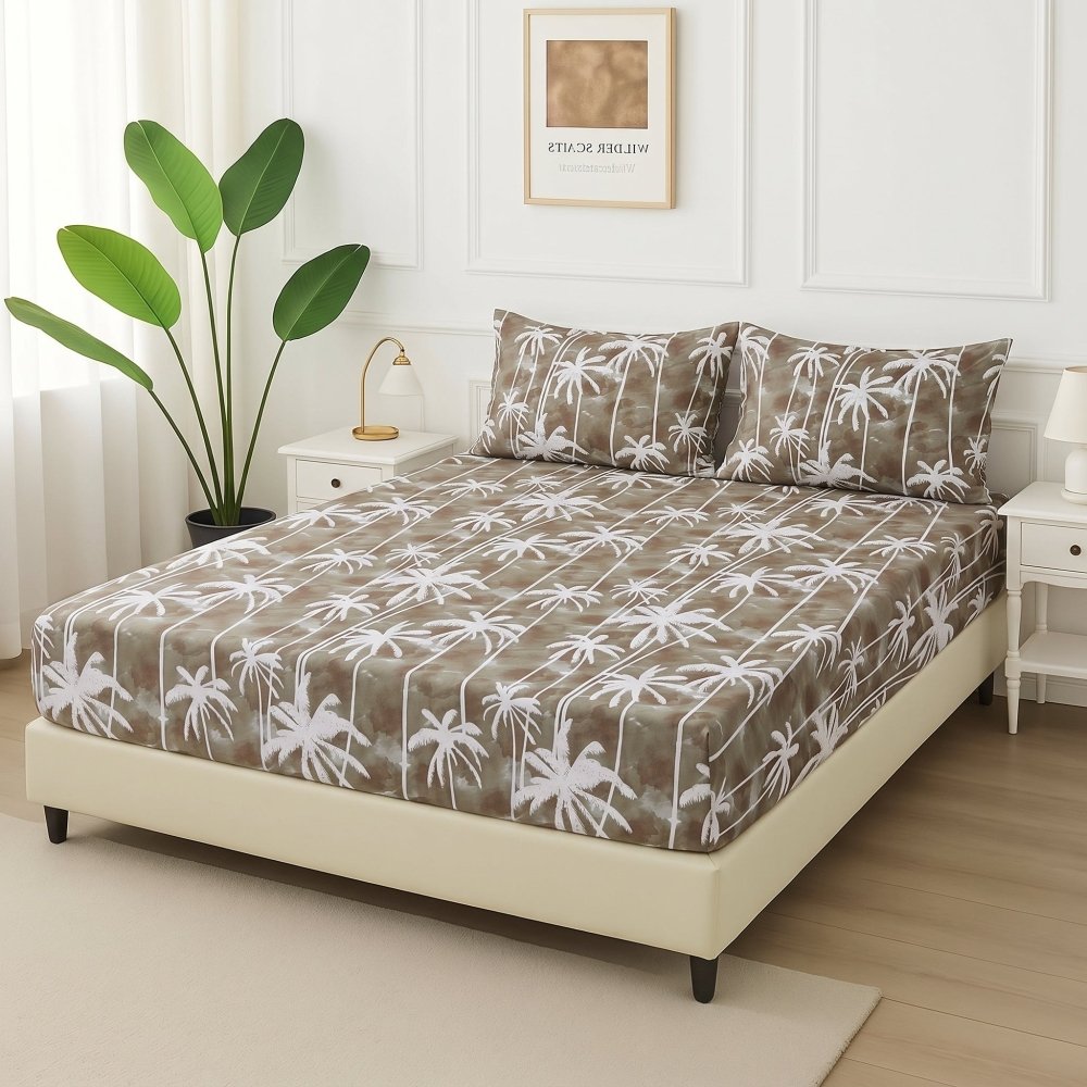 Pacific Palms - Fitted Bedsheet Set - Zaraish.com