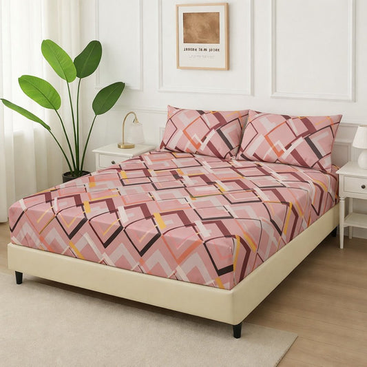 Pink Trio - Fitted Bedsheet Set - Zaraish.com