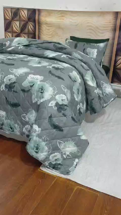 Charlotte- Premium Pure Cotton 6pcs Comforter Set